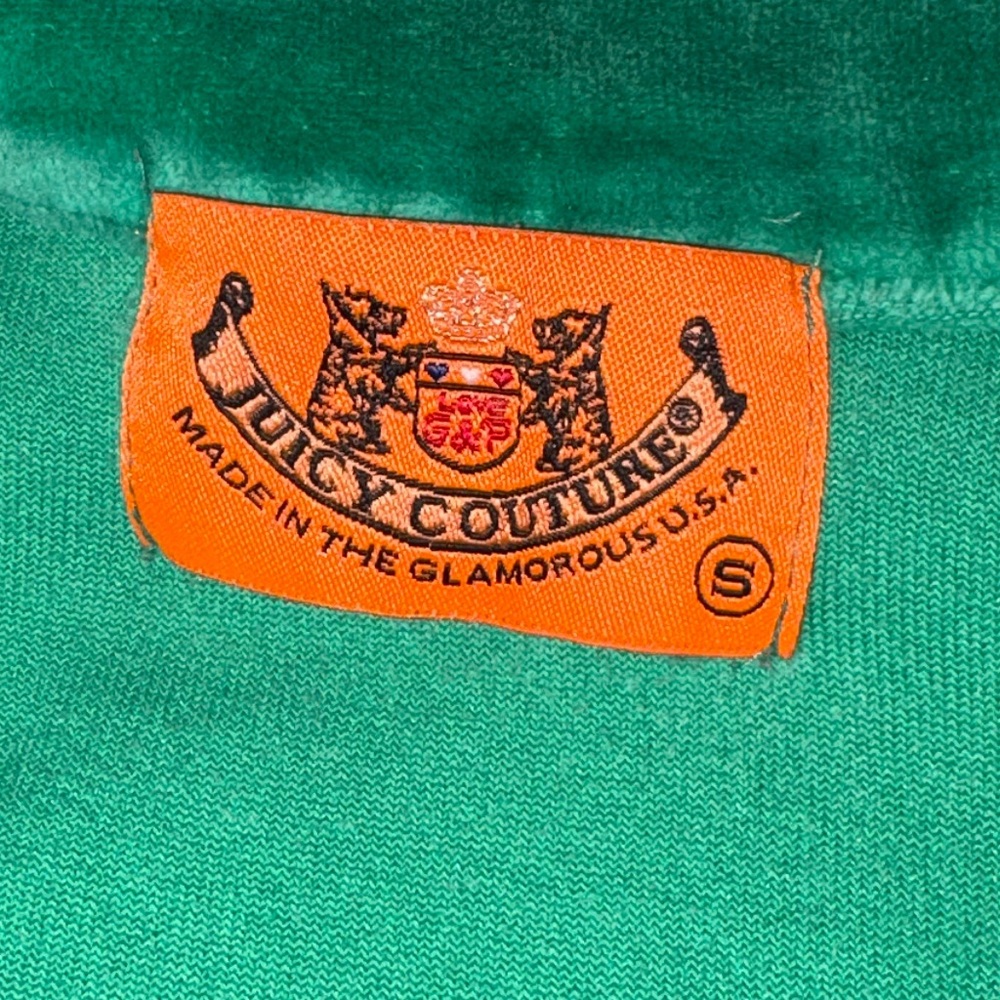 Vintage Juicy Couture Tracksuit Jacket In Vibrant Green - Picture 3 of 5